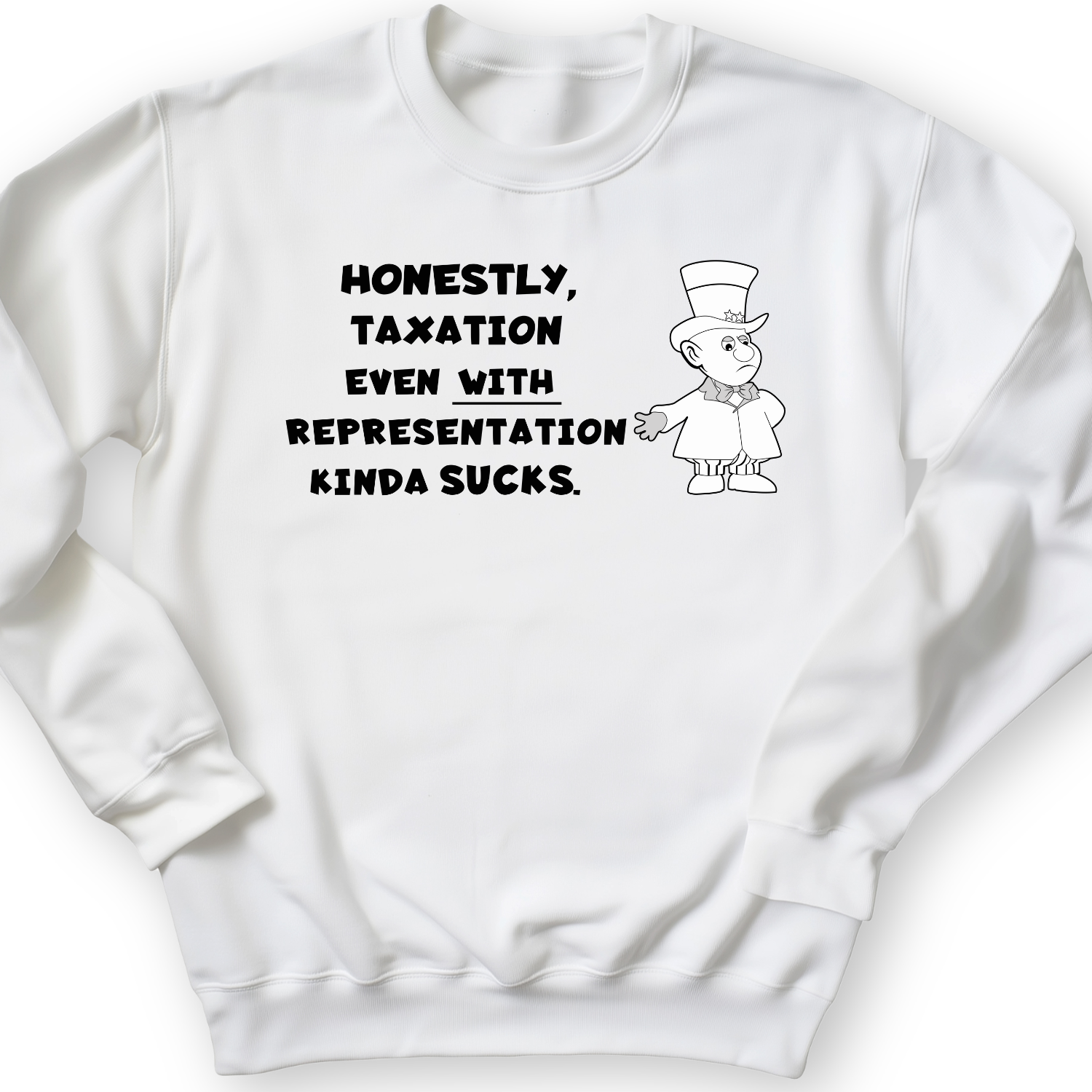 Taxation With Representation Crewneck White / S
