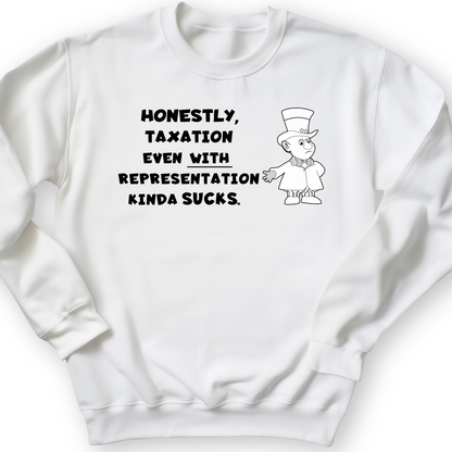 Taxation With Representation Crewneck White / S