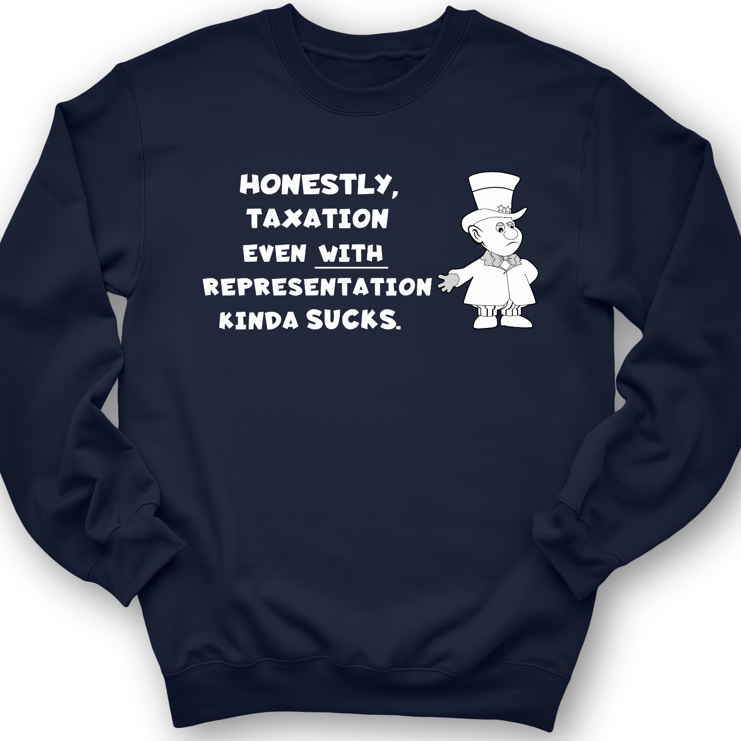 Taxation With Representation Crewneck Navy / S
