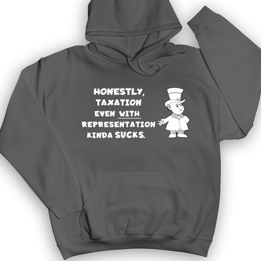 Taxation With Representation Hoodie Charcoal / S
