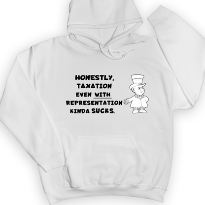 Taxation With Representation Hoodie White / S