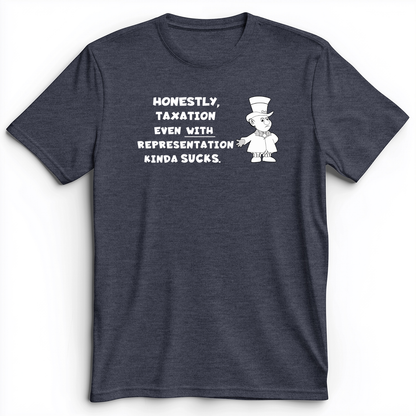 Taxation With Representation Premium Tee Heather Navy / S