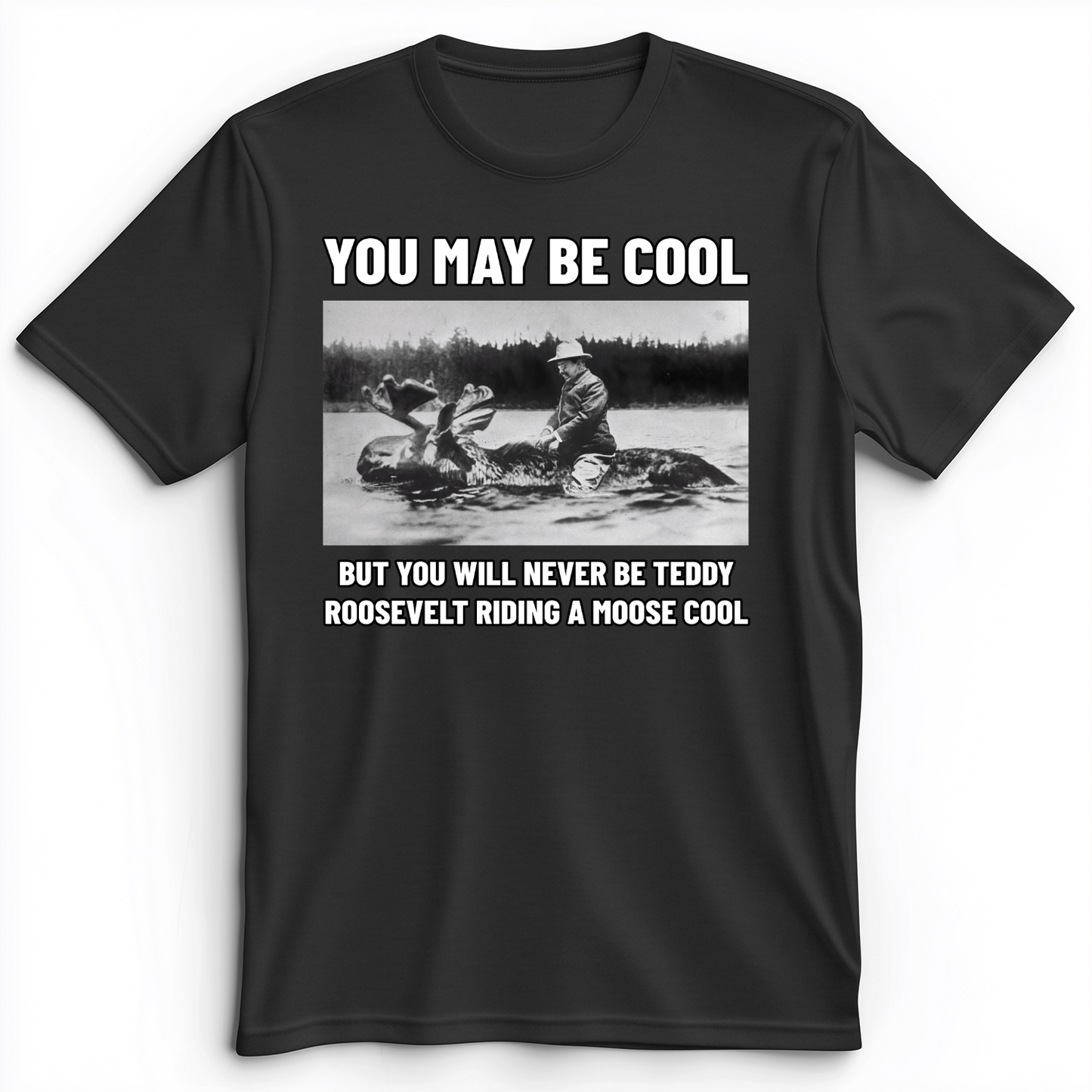 Teddy Riding Moose Premium Tee