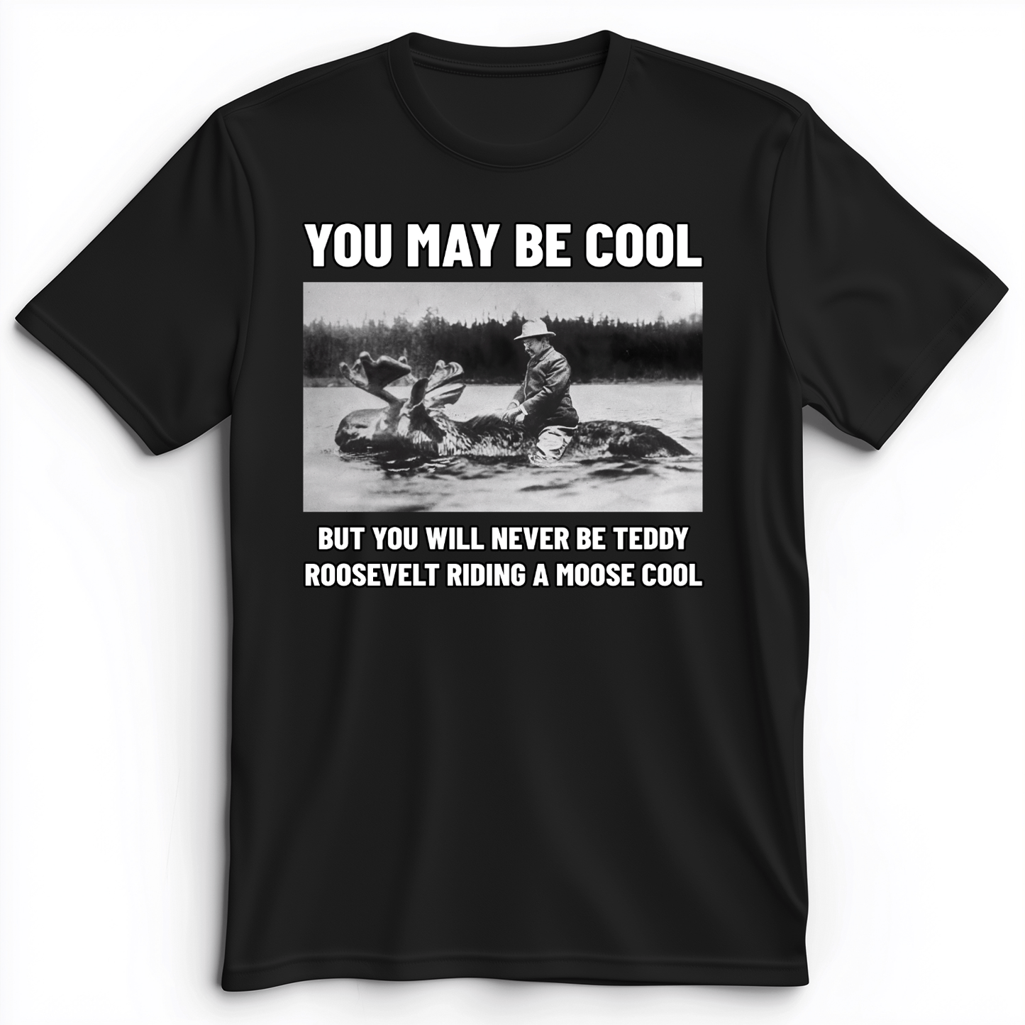 Teddy Riding Moose Premium Tee