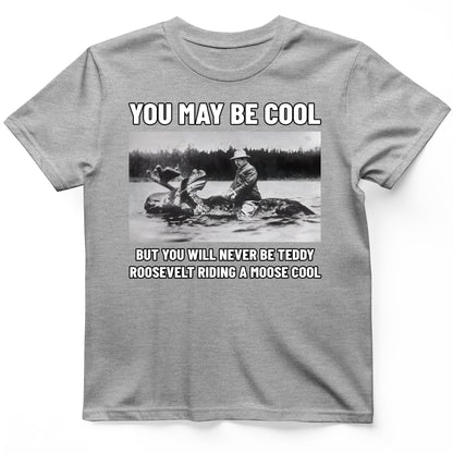 Teddy Riding Moose T-Shirt Sport Grey / S