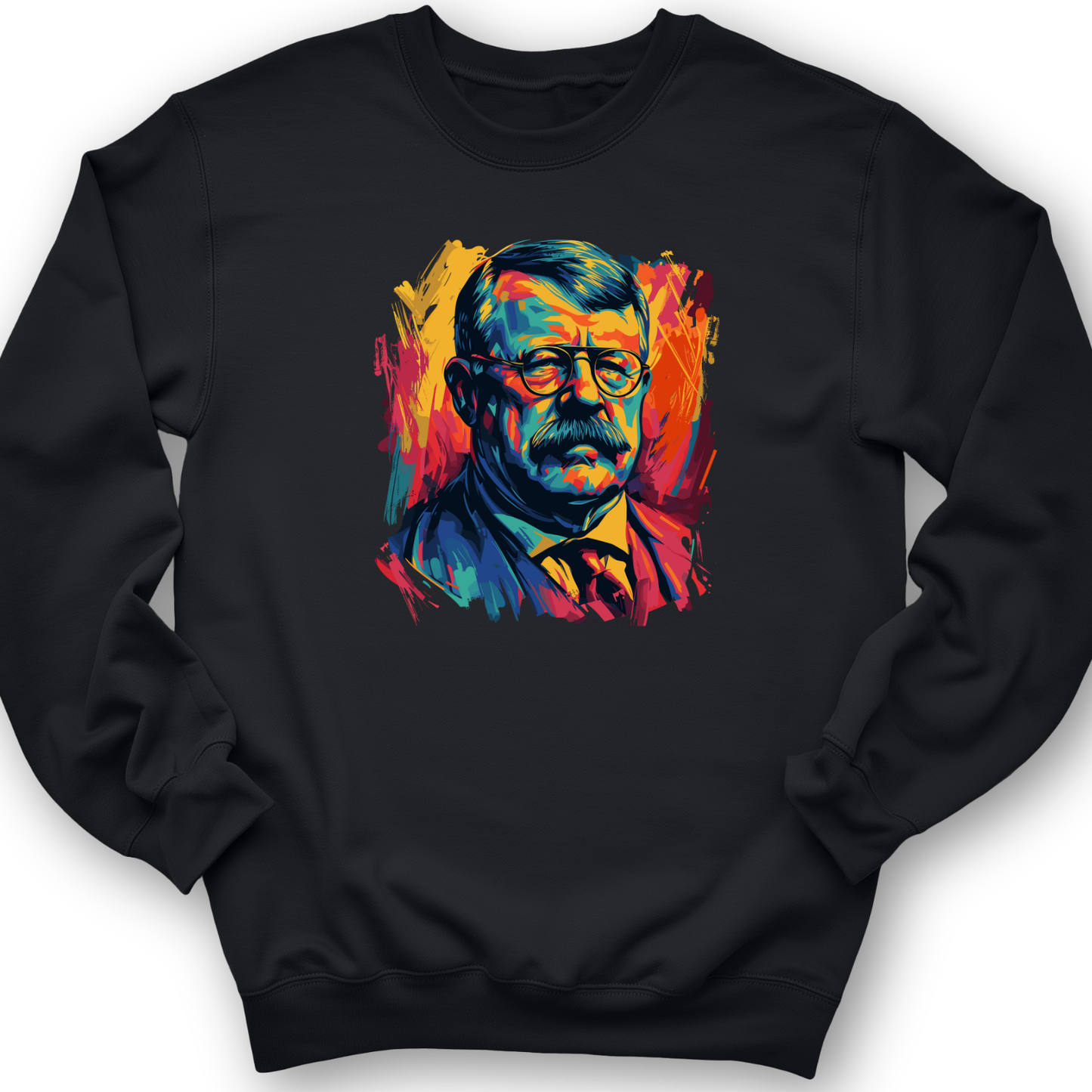 Teddy Roosevelt Crewneck Black / S