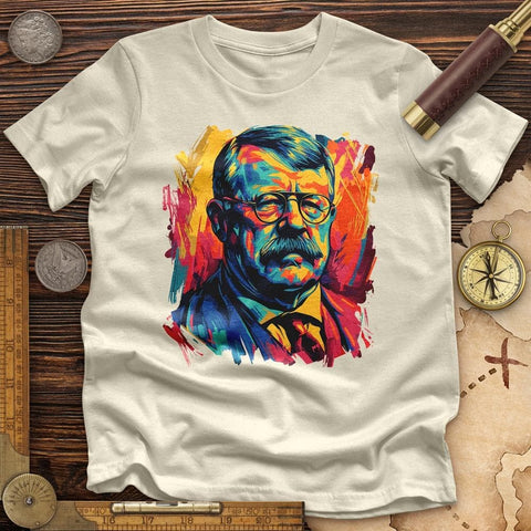 Teddy Roosevelt High Quality Tee Natural / S