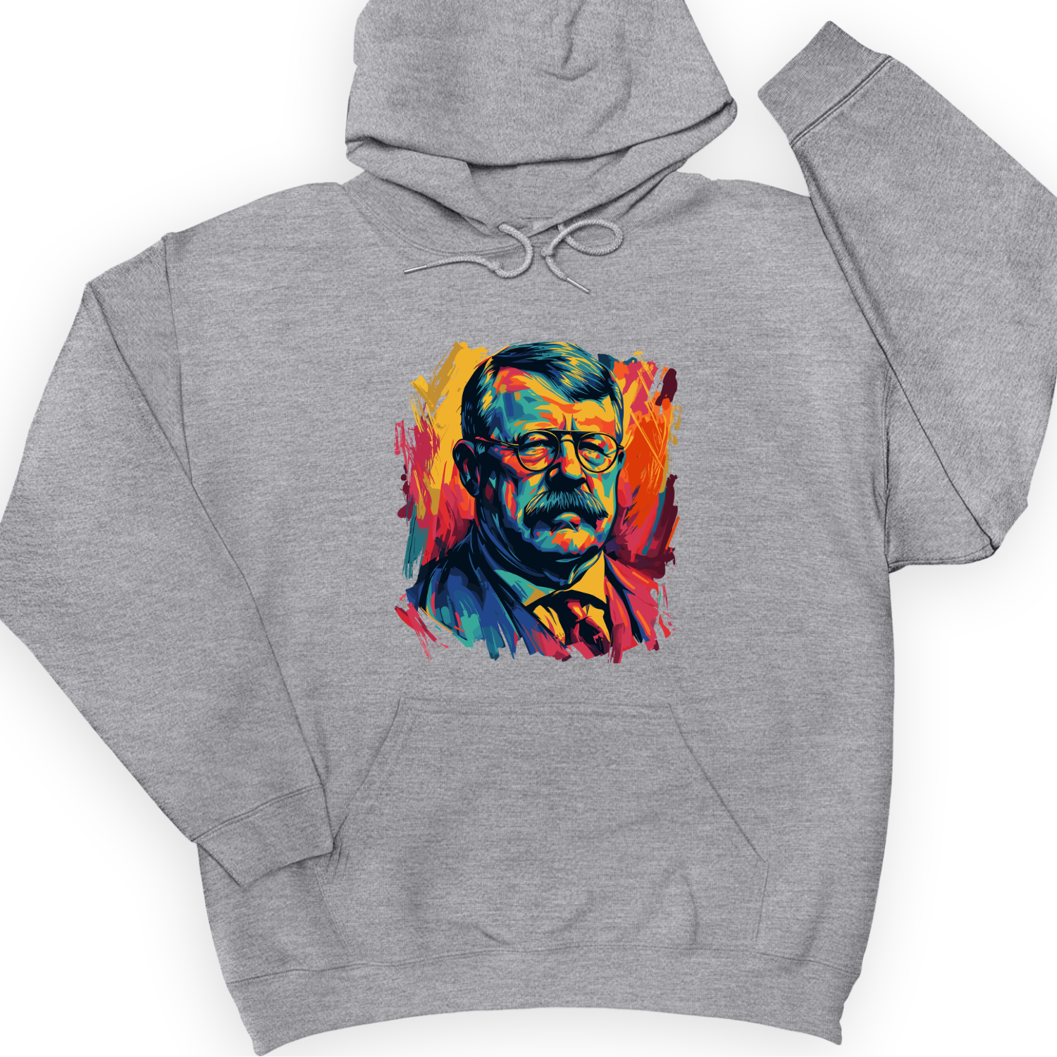 Teddy Roosevelt Hoodie Sport Grey / S