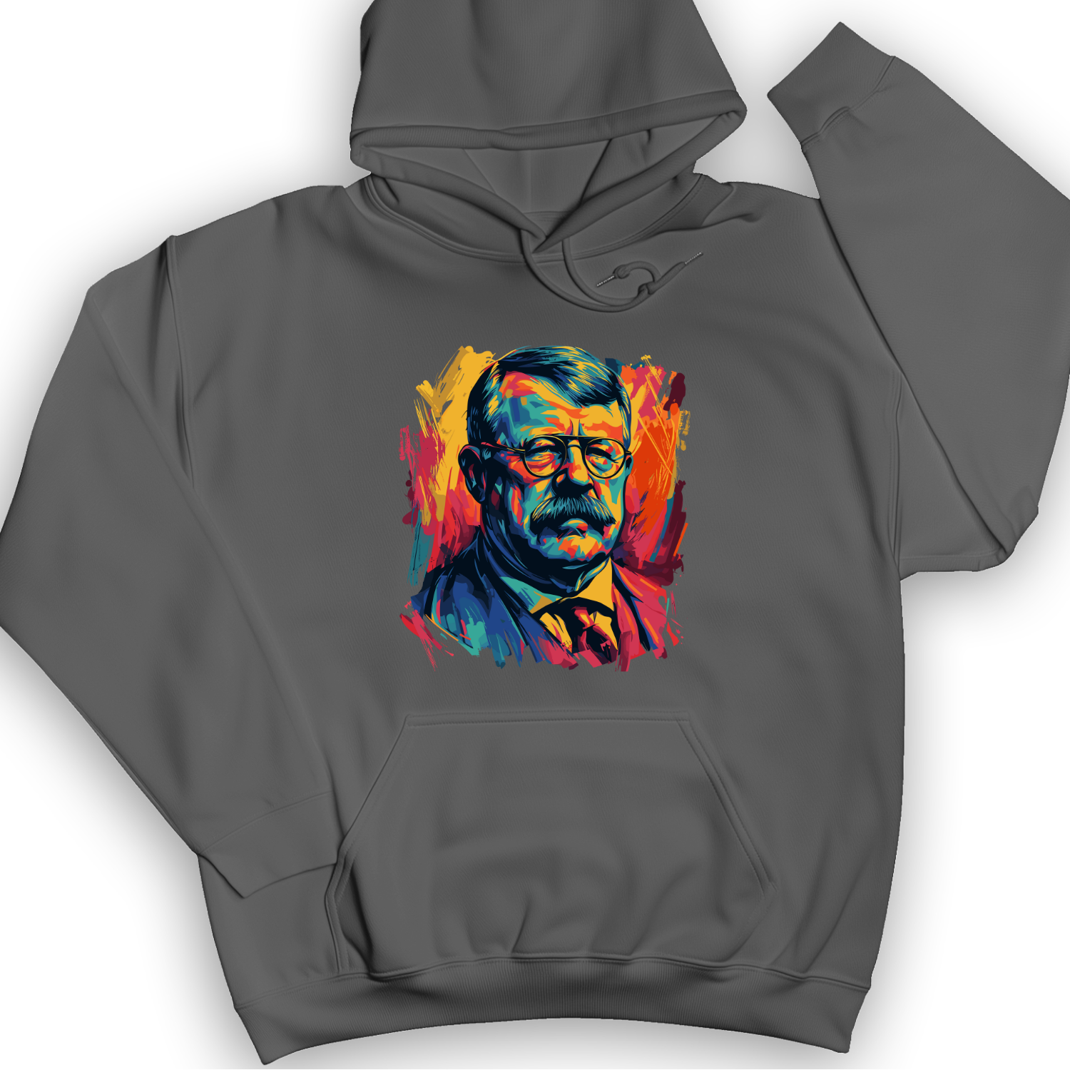 Teddy Roosevelt Hoodie Charcoal / S