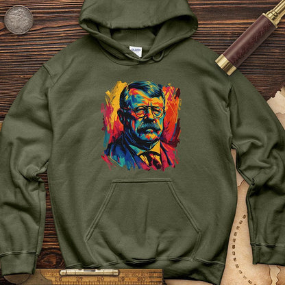 Teddy Roosevelt Hoodie Military Green / S