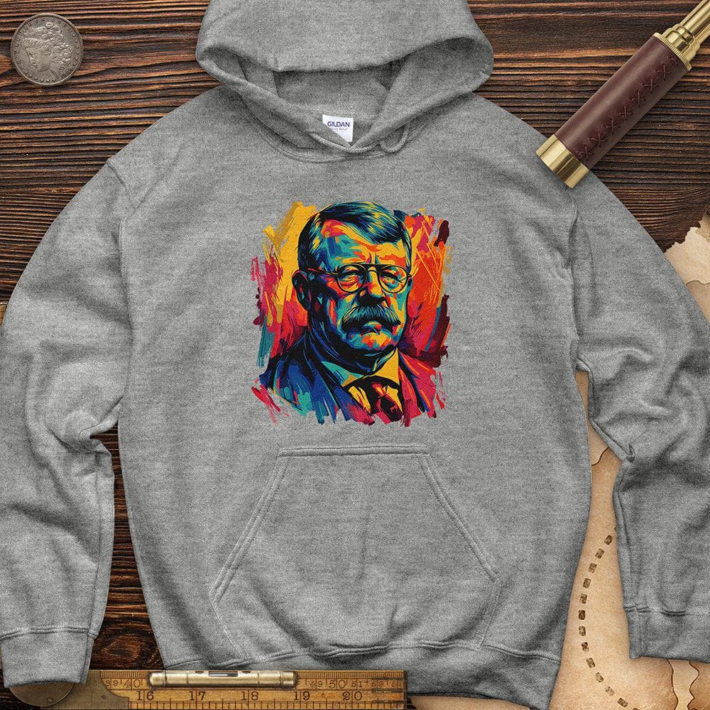 Teddy Roosevelt Hoodie Sport Grey / S