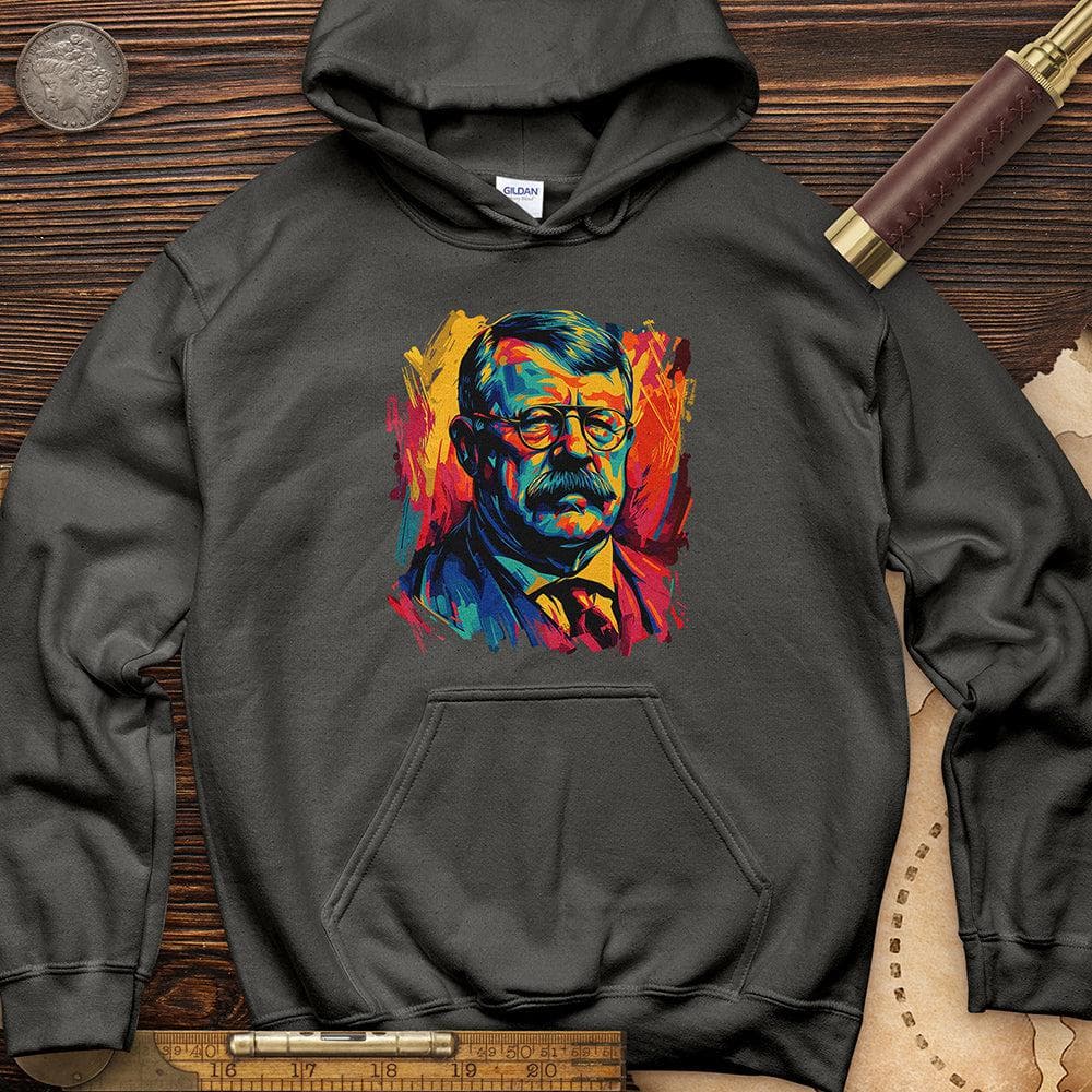 Teddy Roosevelt Hoodie Charcoal / S