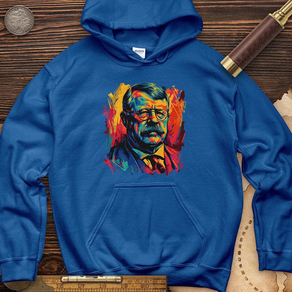 Teddy Roosevelt Hoodie Royal / S