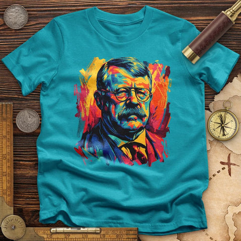 Teddy Roosevelt T-Shirt Tropical Blue / S