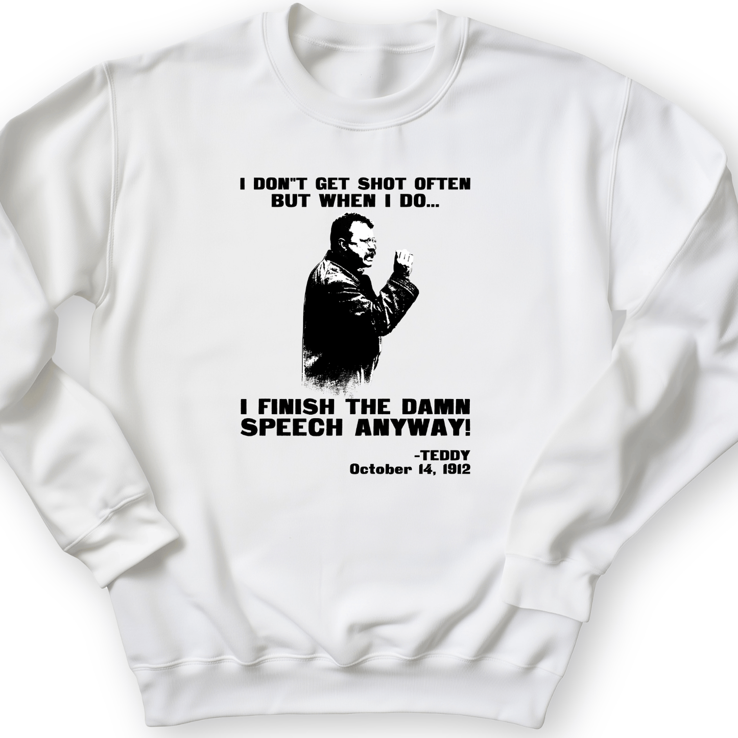 Teddy Speech Crewneck White / S