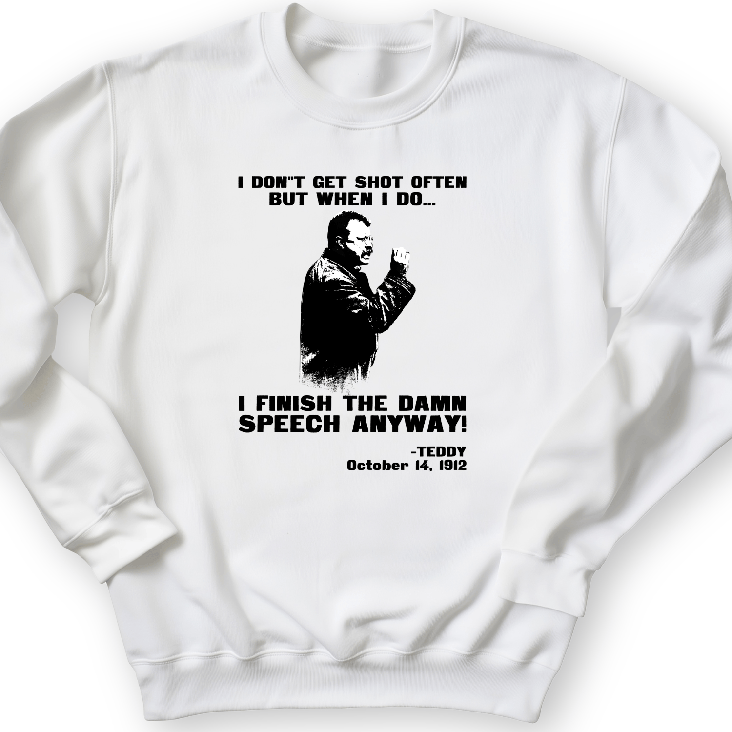 Teddy Speech Crewneck White / S