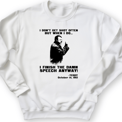 Teddy Speech Crewneck White / S