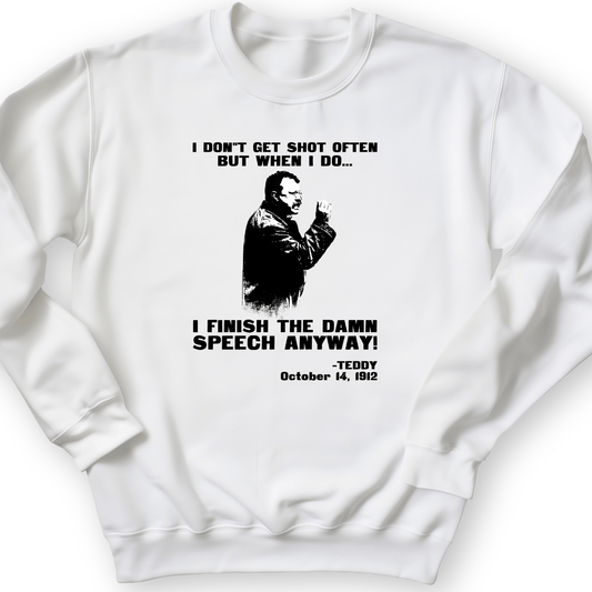 Teddy Speech Crewneck White / S