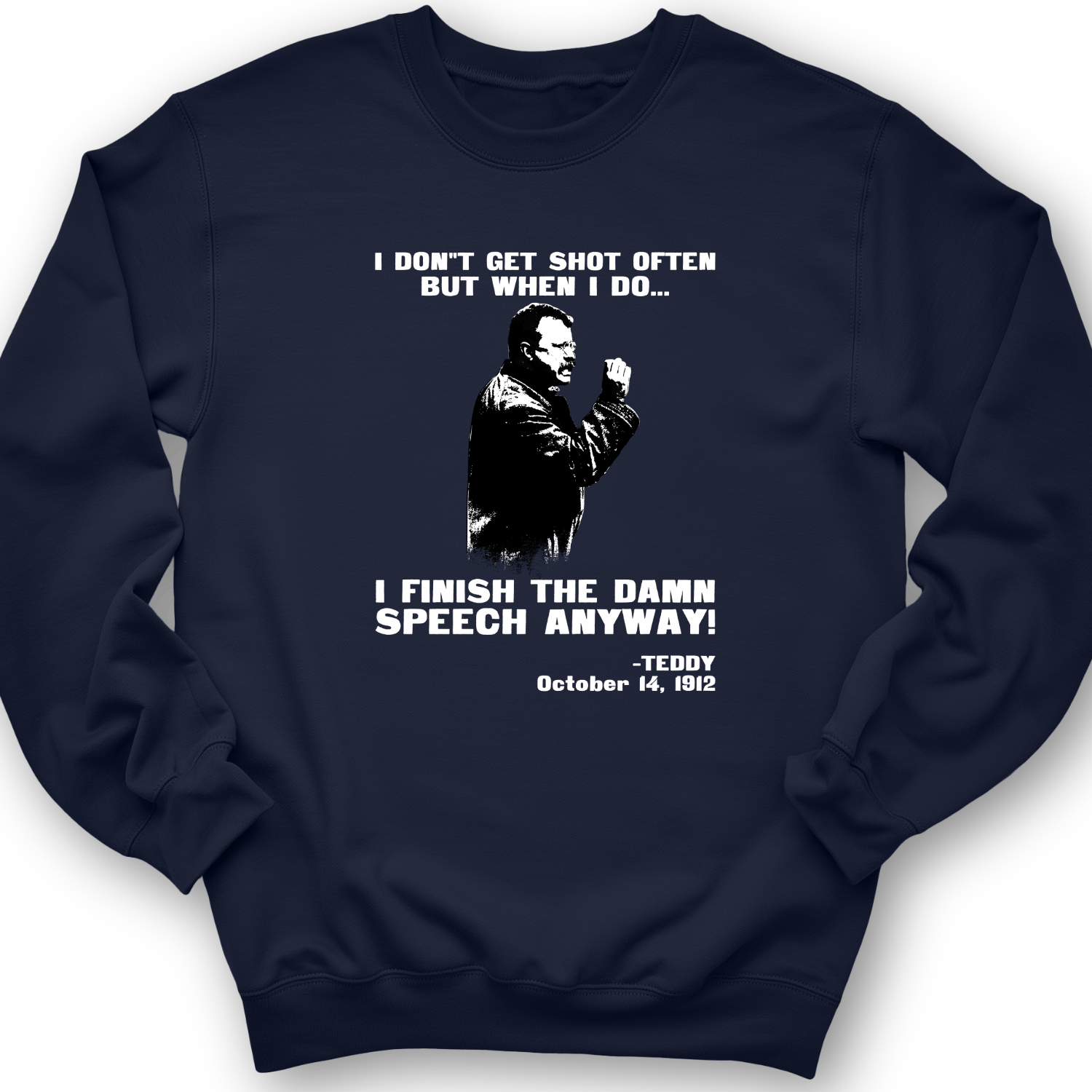 Teddy Speech Crewneck Navy / S