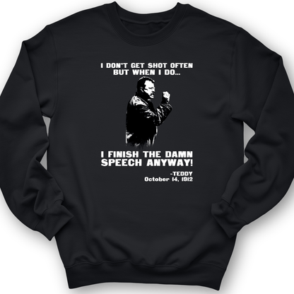 Teddy Speech Crewneck Black / S