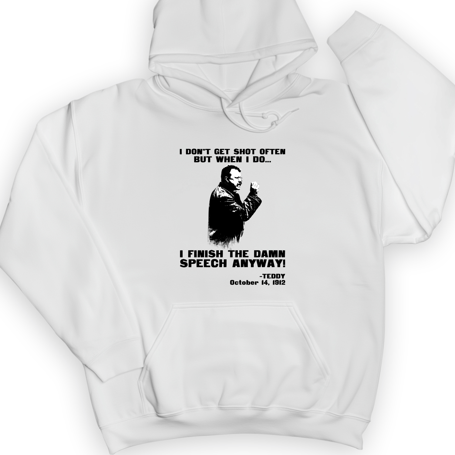 Teddy Speech Hoodie White / S