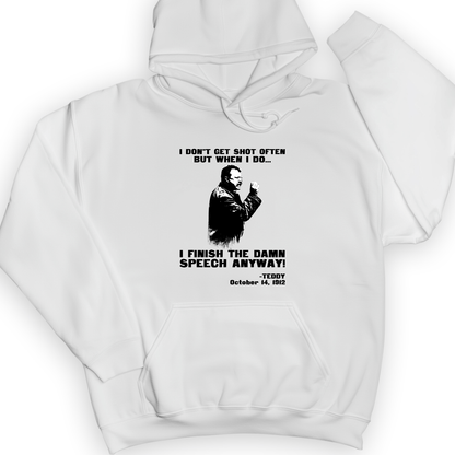 Teddy Speech Hoodie White / S