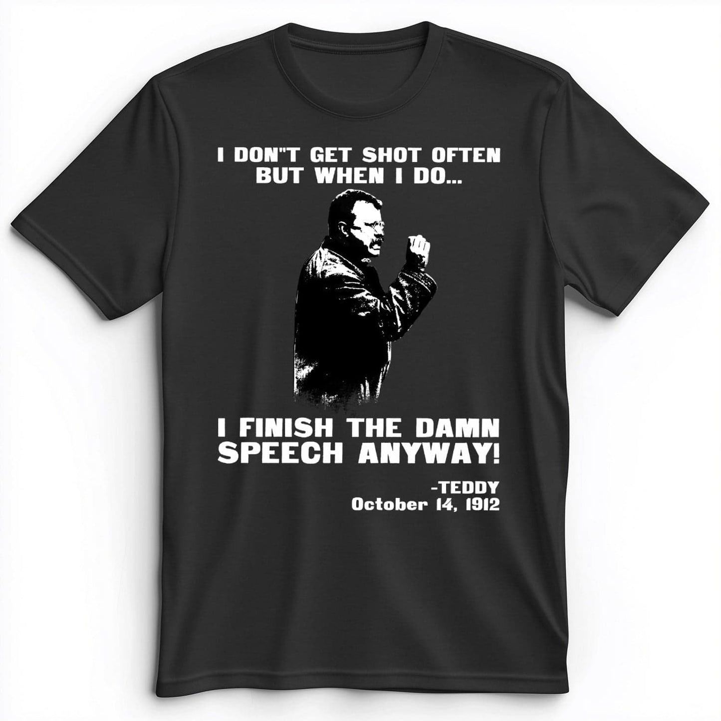 Teddy Speech Premium Tee Dark Grey Heather / S