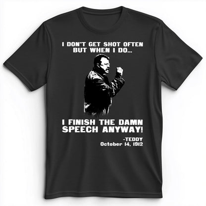 Teddy Speech Premium Tee Dark Grey Heather / S