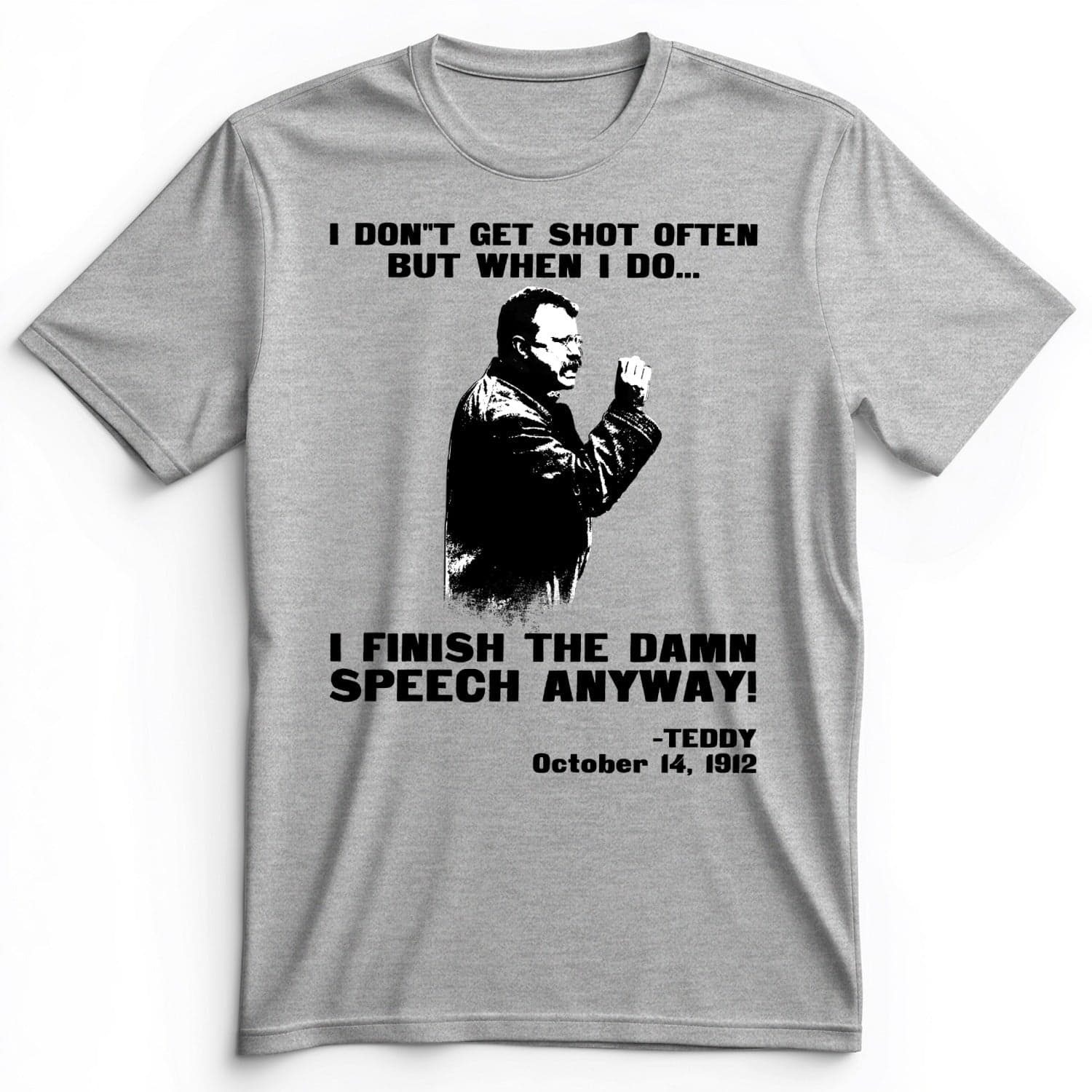 Teddy Speech Premium Tee Athletic Heather / S