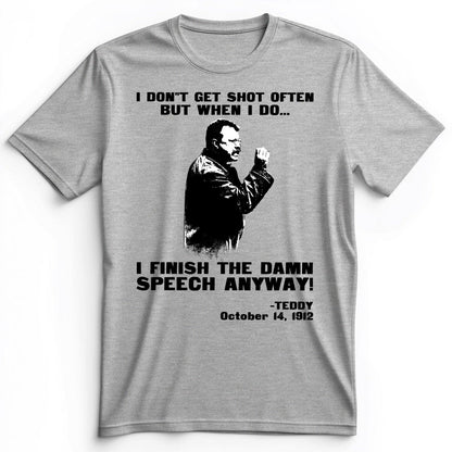 Teddy Speech Premium Tee Athletic Heather / S