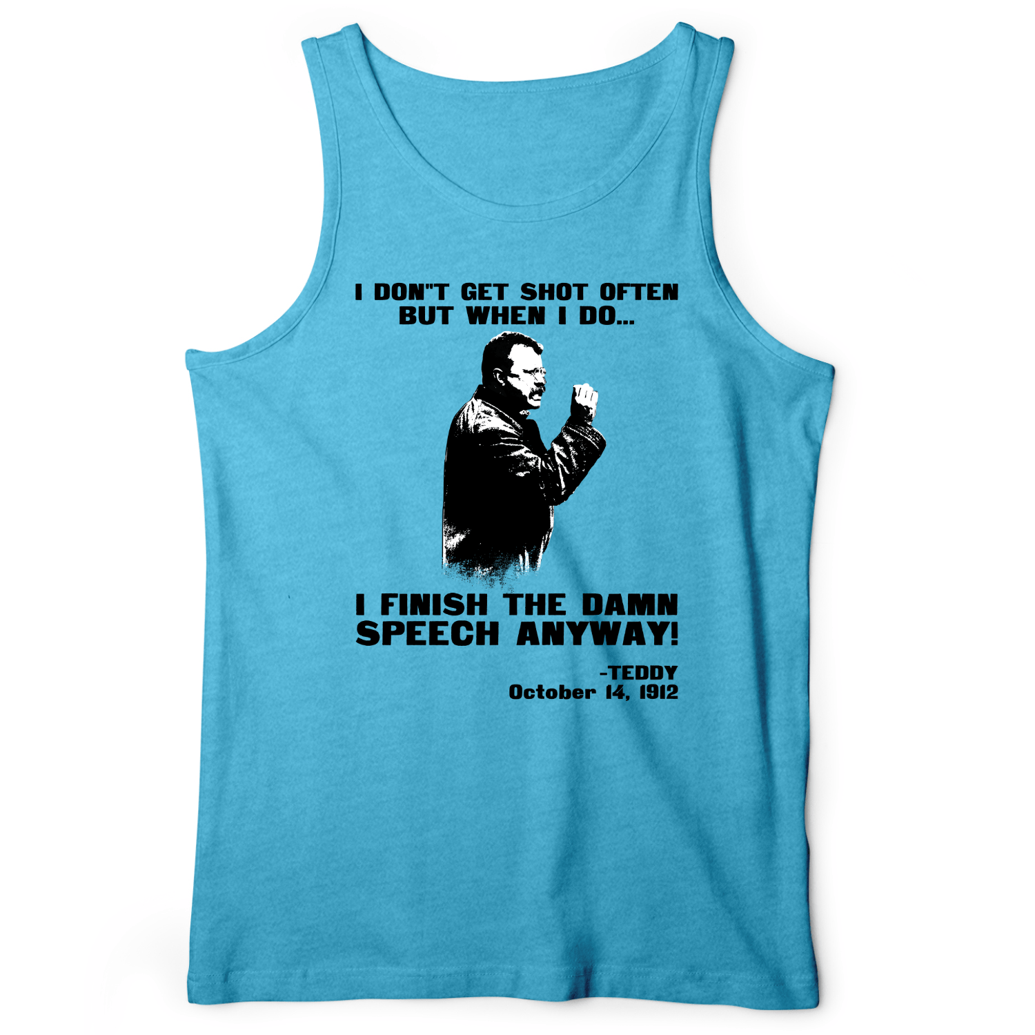 Teddy Speech Tank Aqua TriBlend / XS