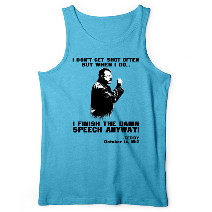 Teddy Speech Tank Aqua TriBlend / XS