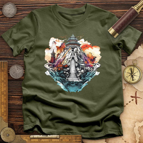 Temple T-Shirt Military Green / S