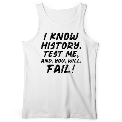 Test Me On History Tank White / XS