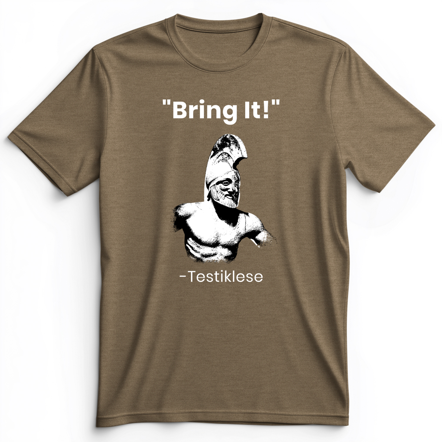 Testiklese Premium Tee Heather Olive / S