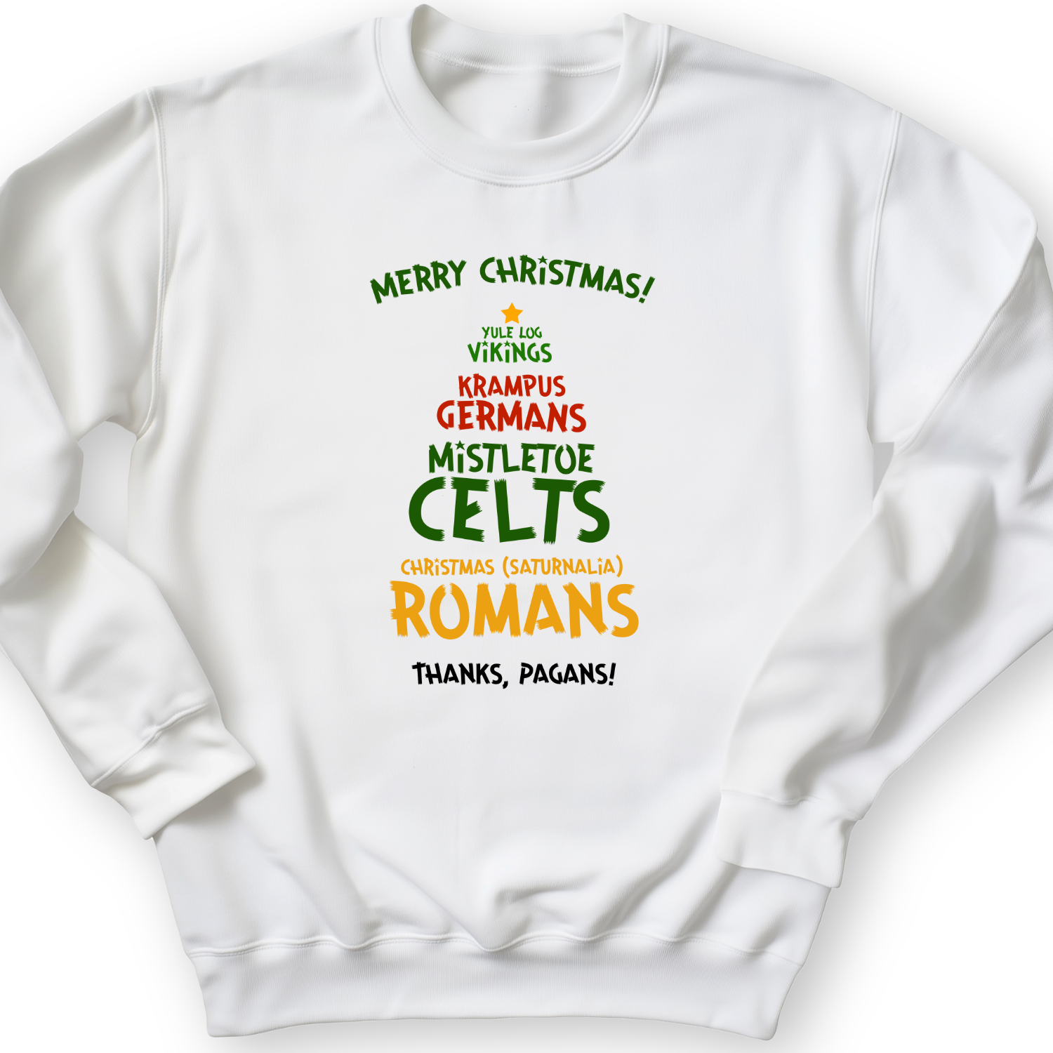 Thanks Pagans Crewneck White / S