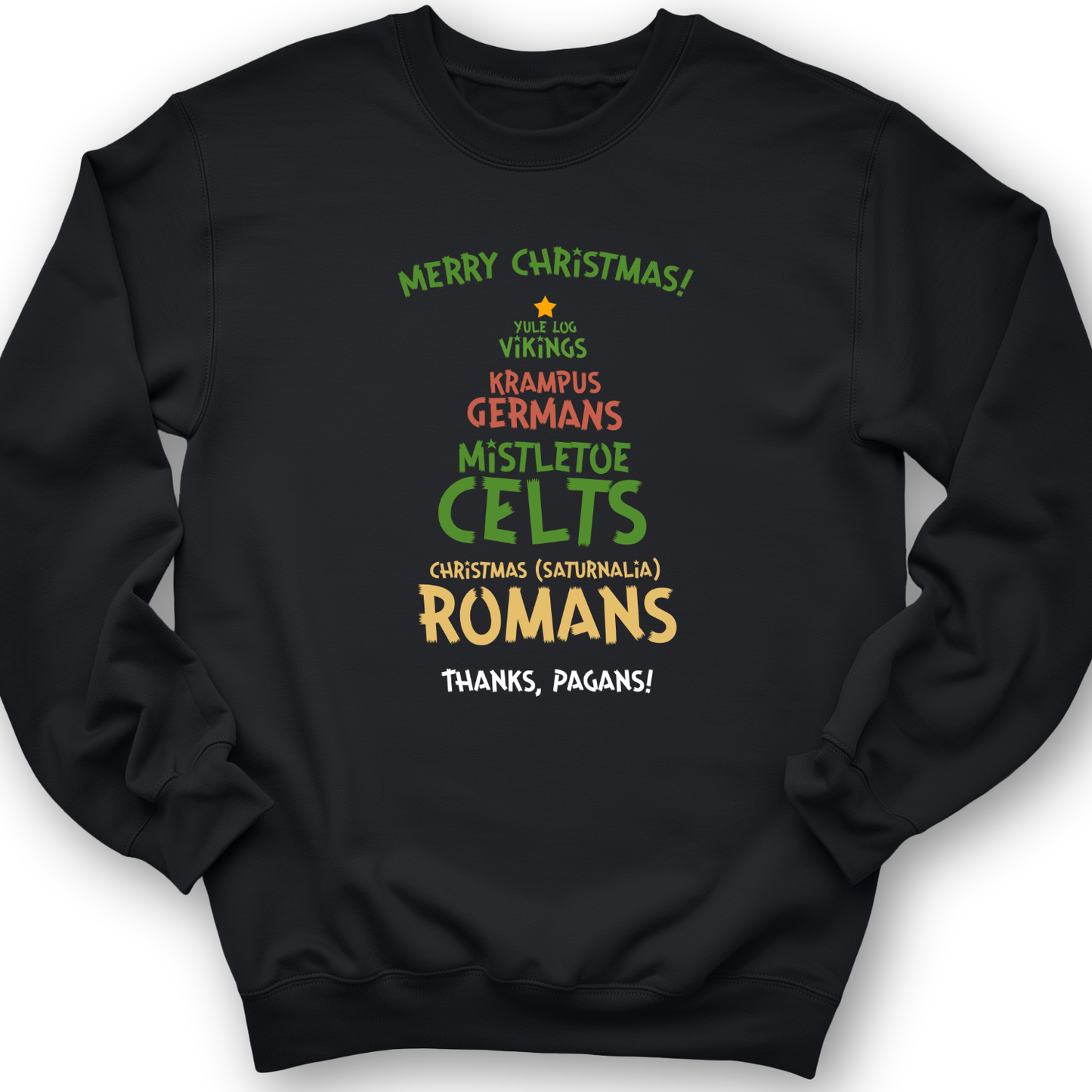 Thanks Pagans Crewneck Black / S