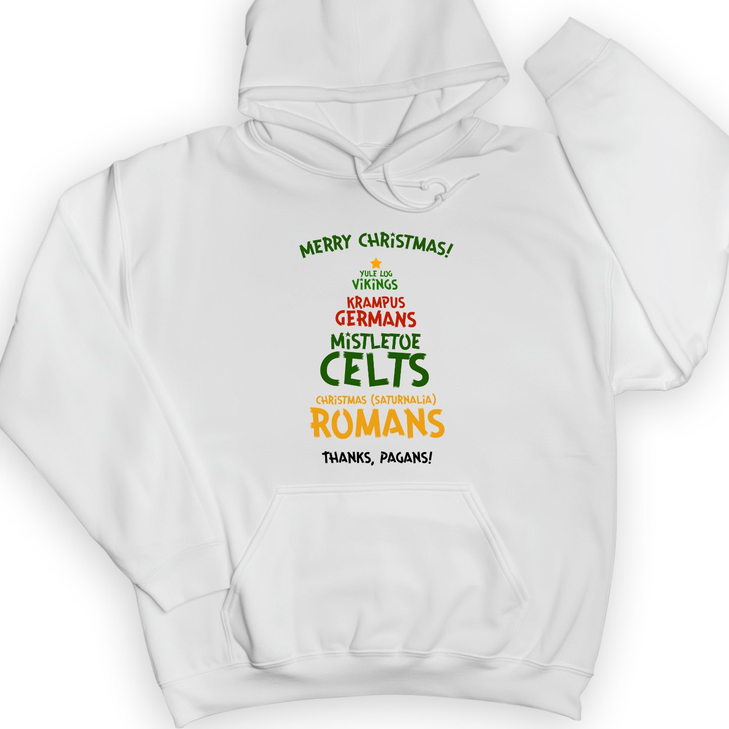 Thanks Pagans Hoodie White / S