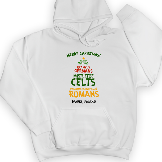 Thanks Pagans Hoodie White / S