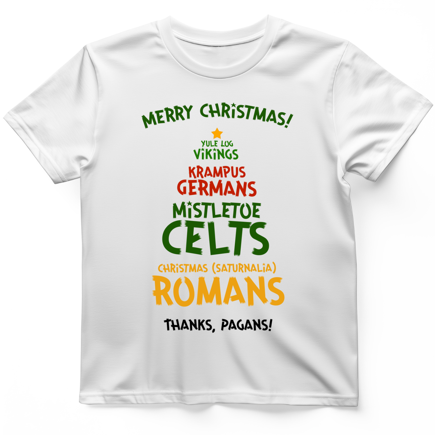 Thanks Pagans T-Shirt White / S