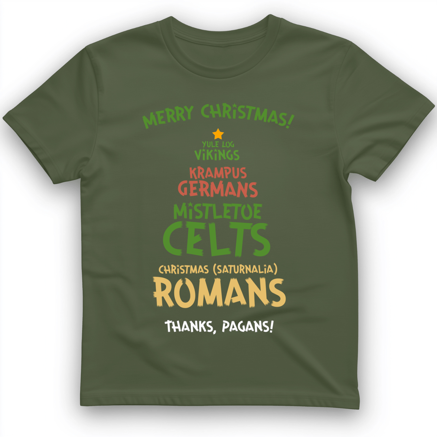 Thanks Pagans T-Shirt Military Green / S