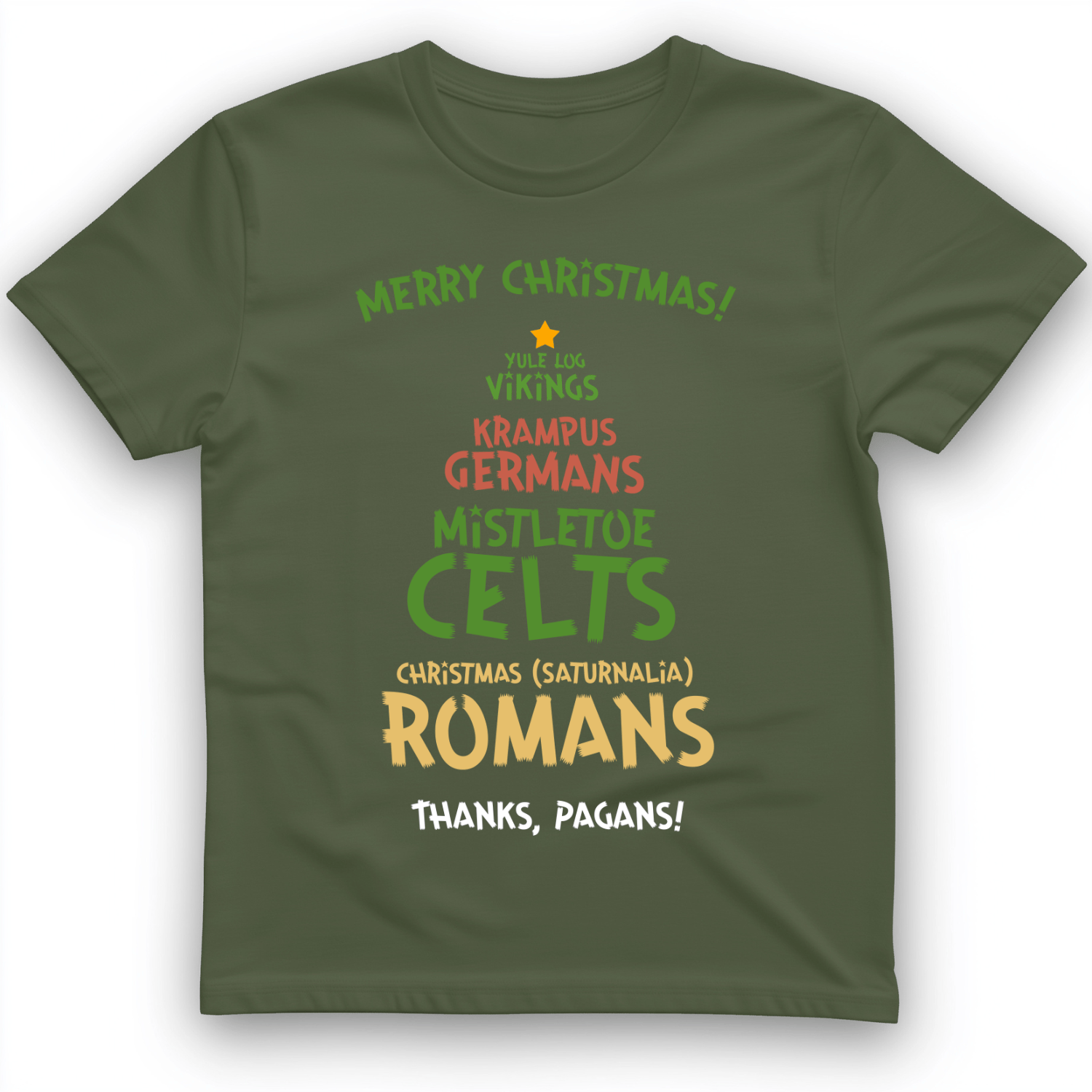 Thanks Pagans T-Shirt Military Green / S