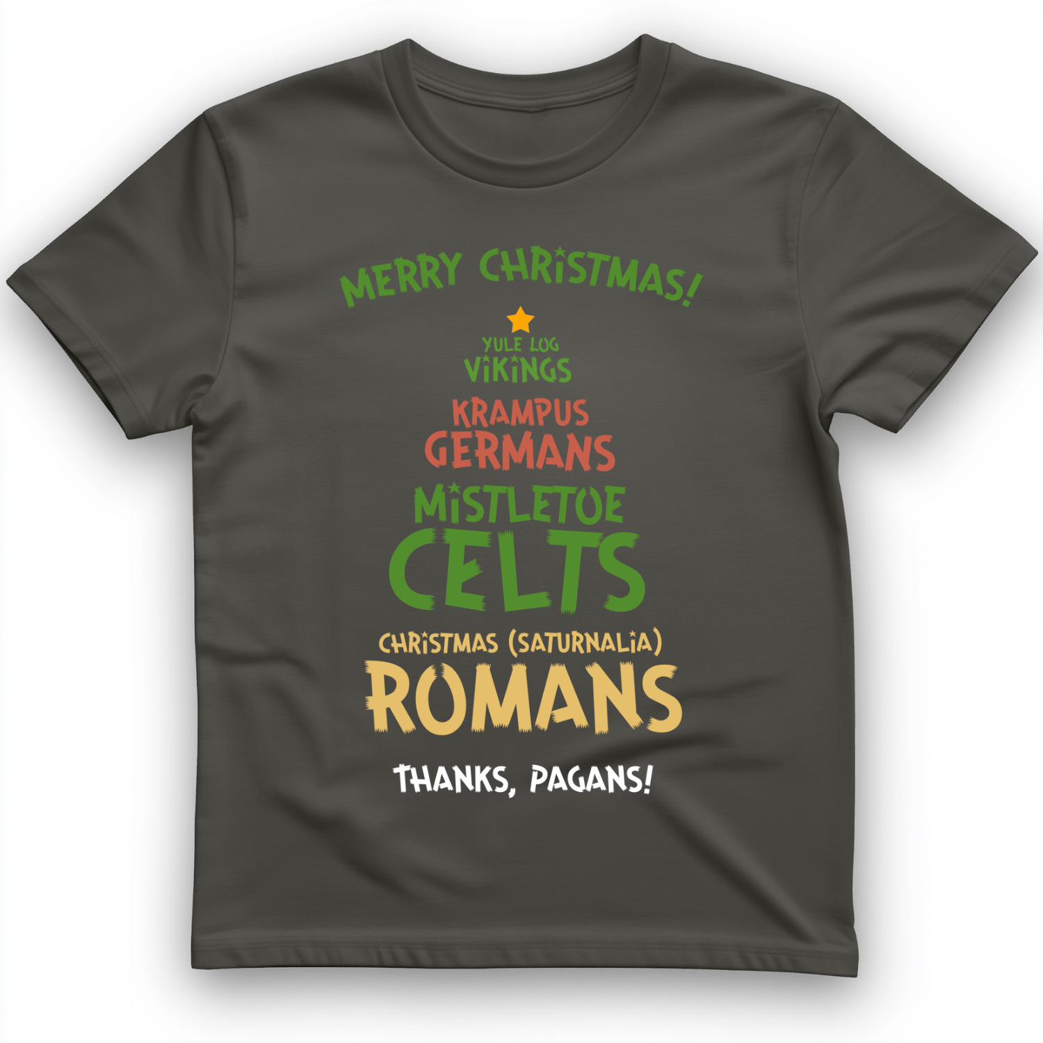 Thanks Pagans T-Shirt Charcoal / S