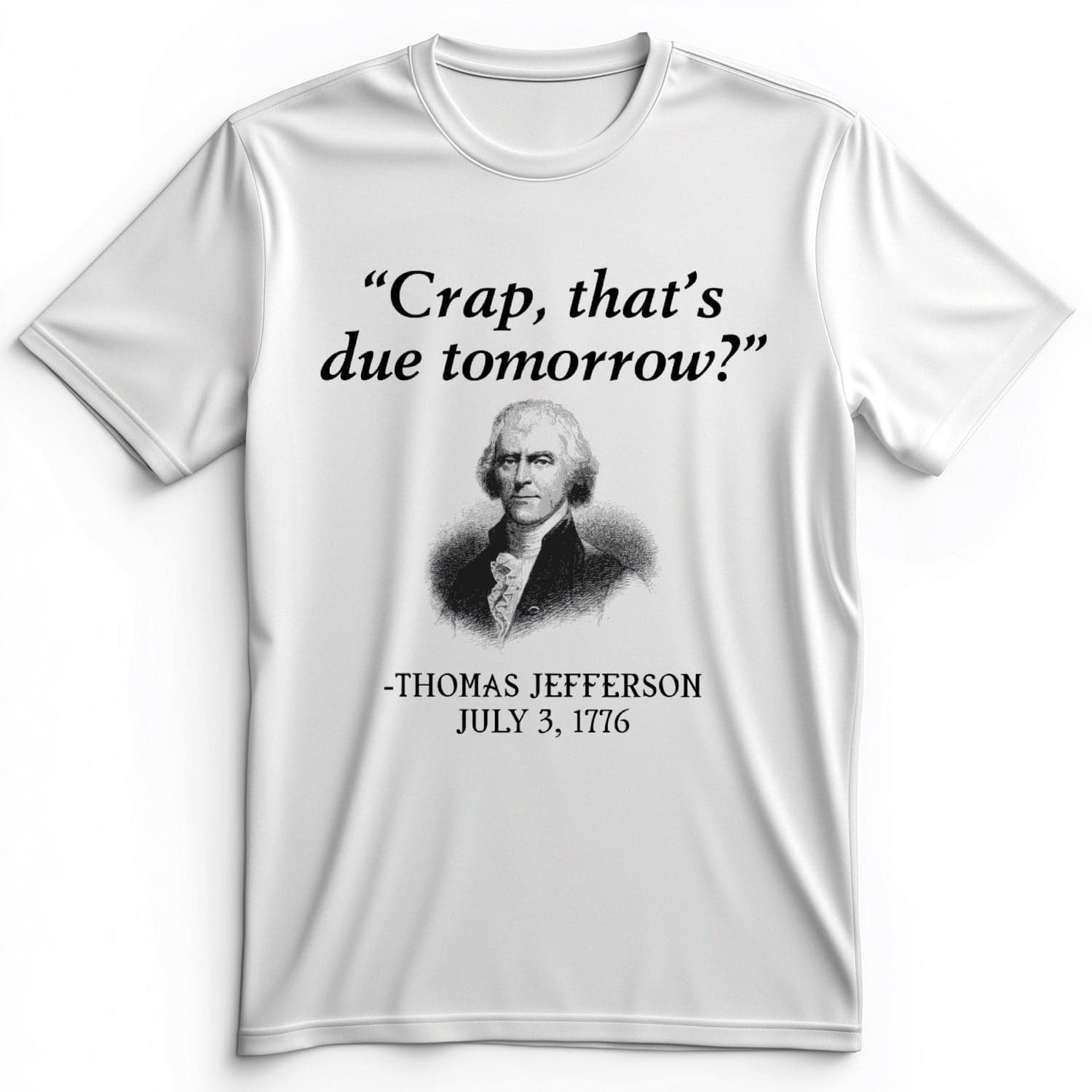 That's Due Tomorrow Premium Tee Athletic Heather / S