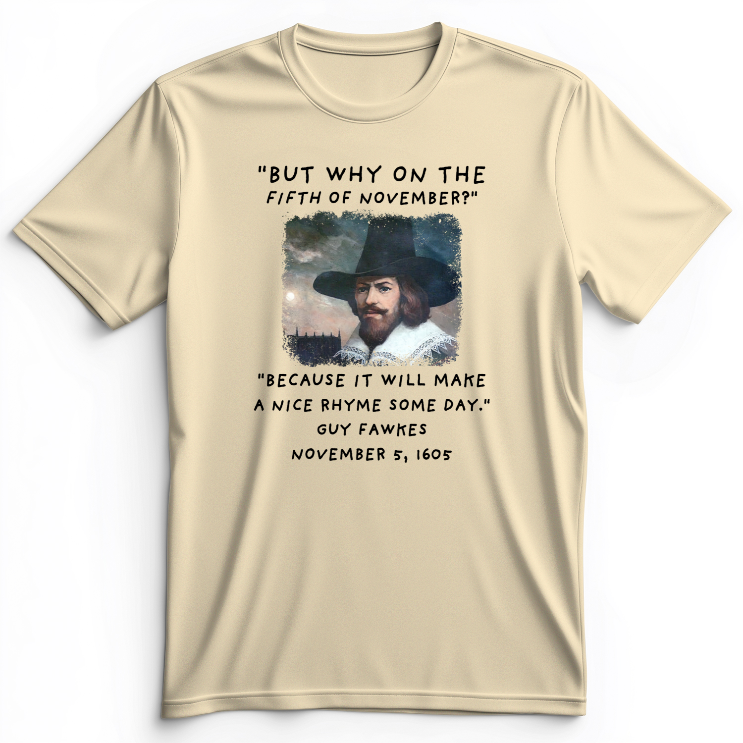 The 5th Of November Premium Tee Natural / S