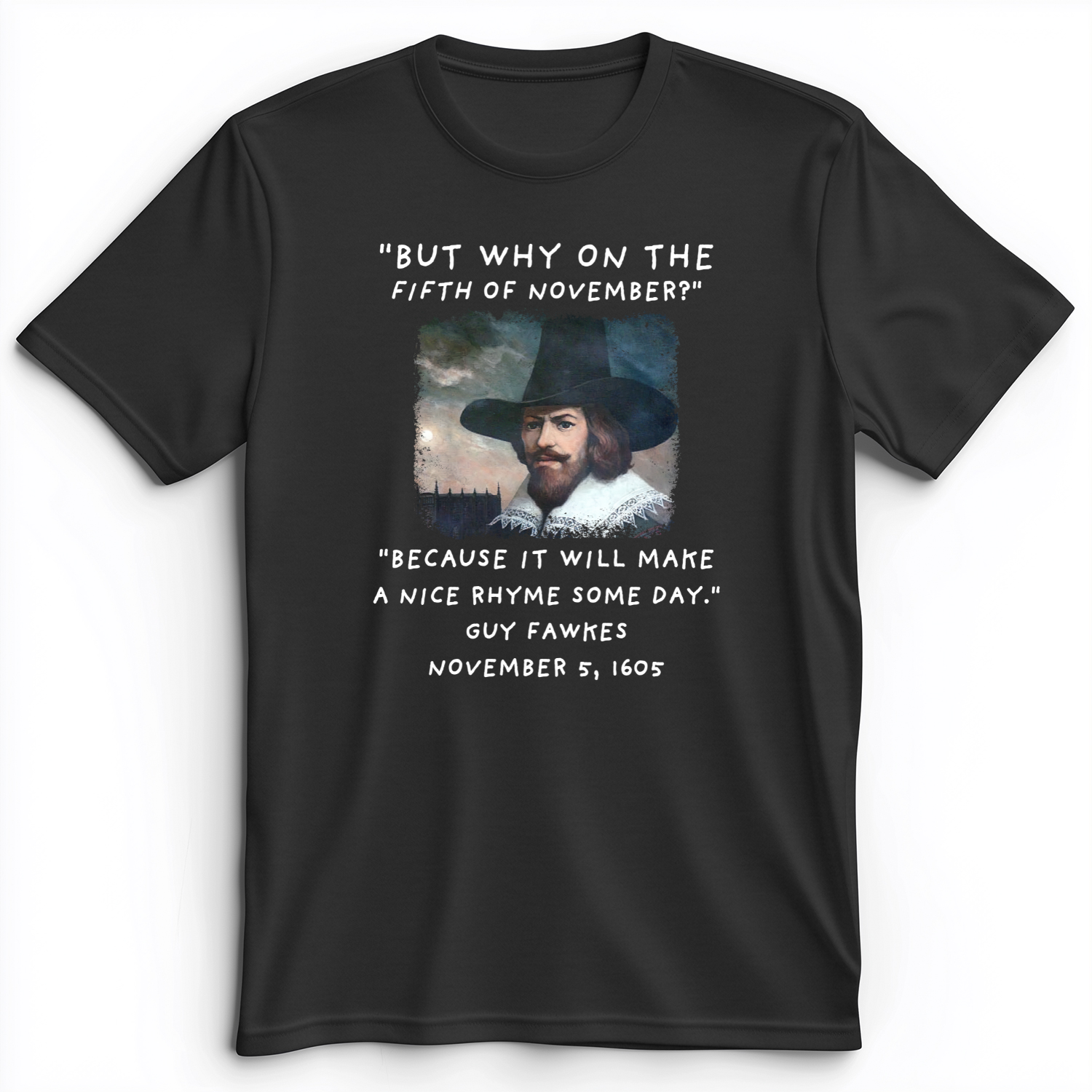 The 5th Of November Premium Tee Dark Grey Heather / S