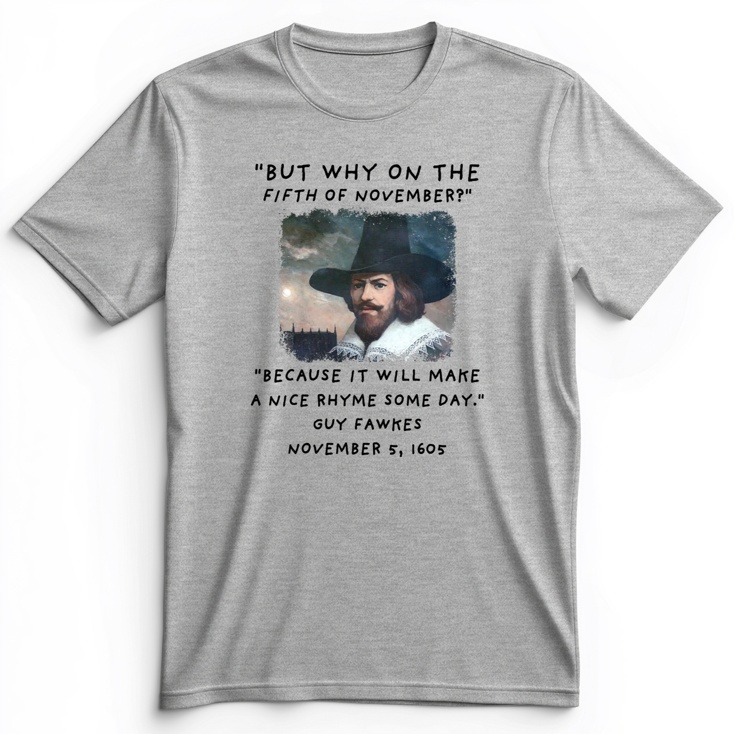 The 5th Of November Premium Tee Athletic Heather / S