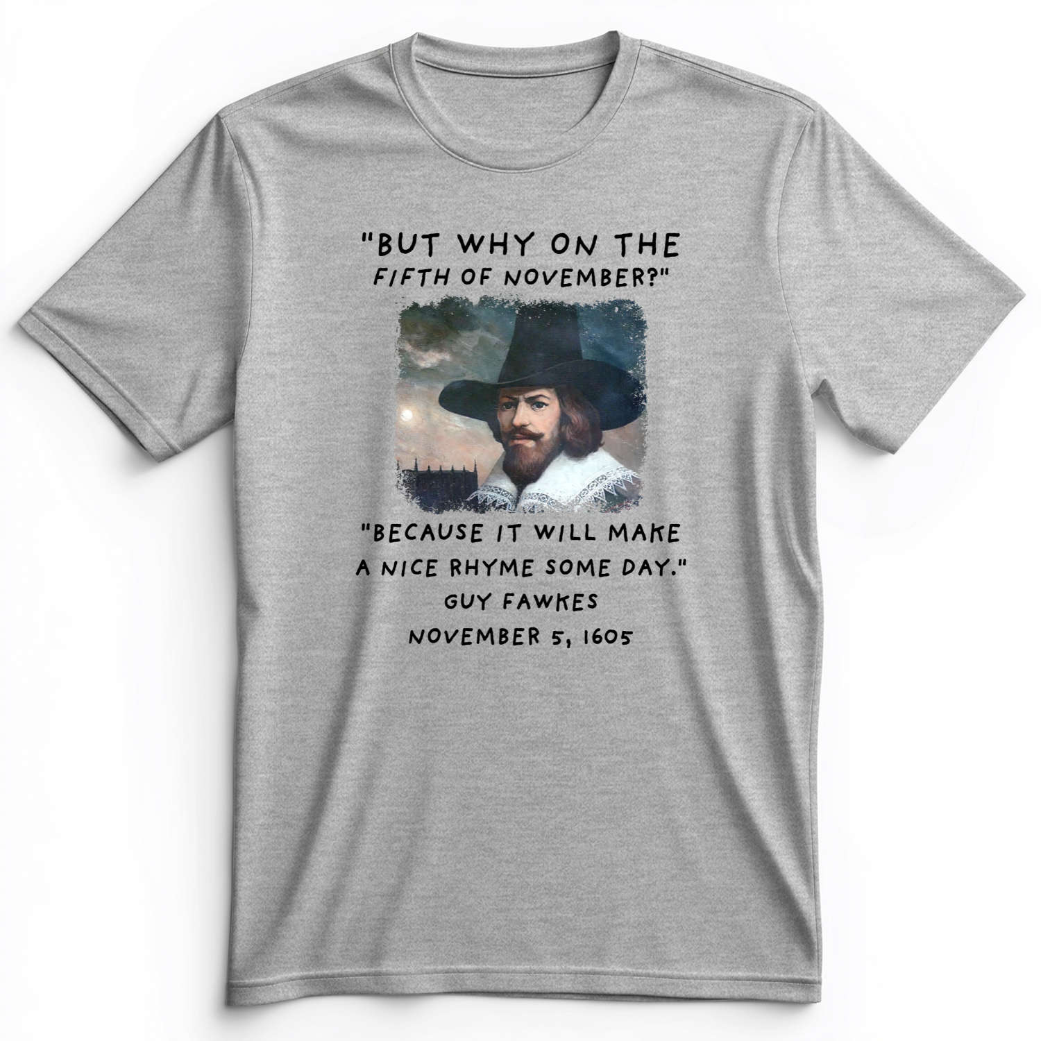 The 5th Of November Premium Tee Athletic Heather / S