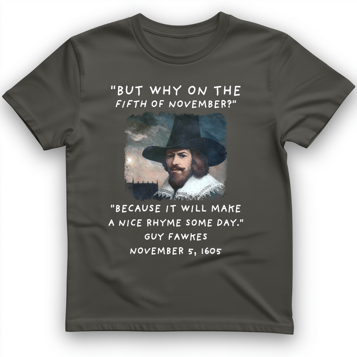 The 5th Of November T-Shirt Charcoal / S