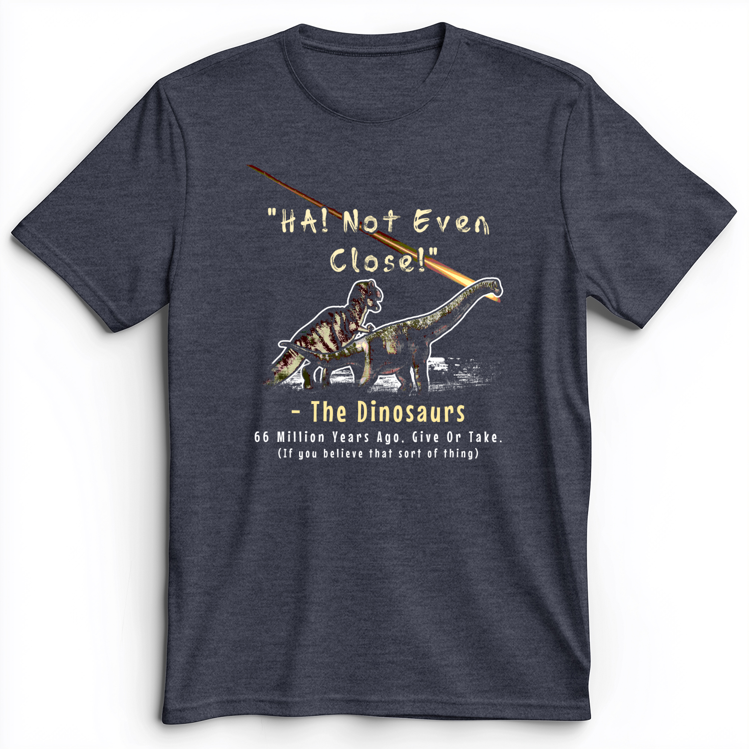 The Dinosaurs Premium Tee Heather Navy / S